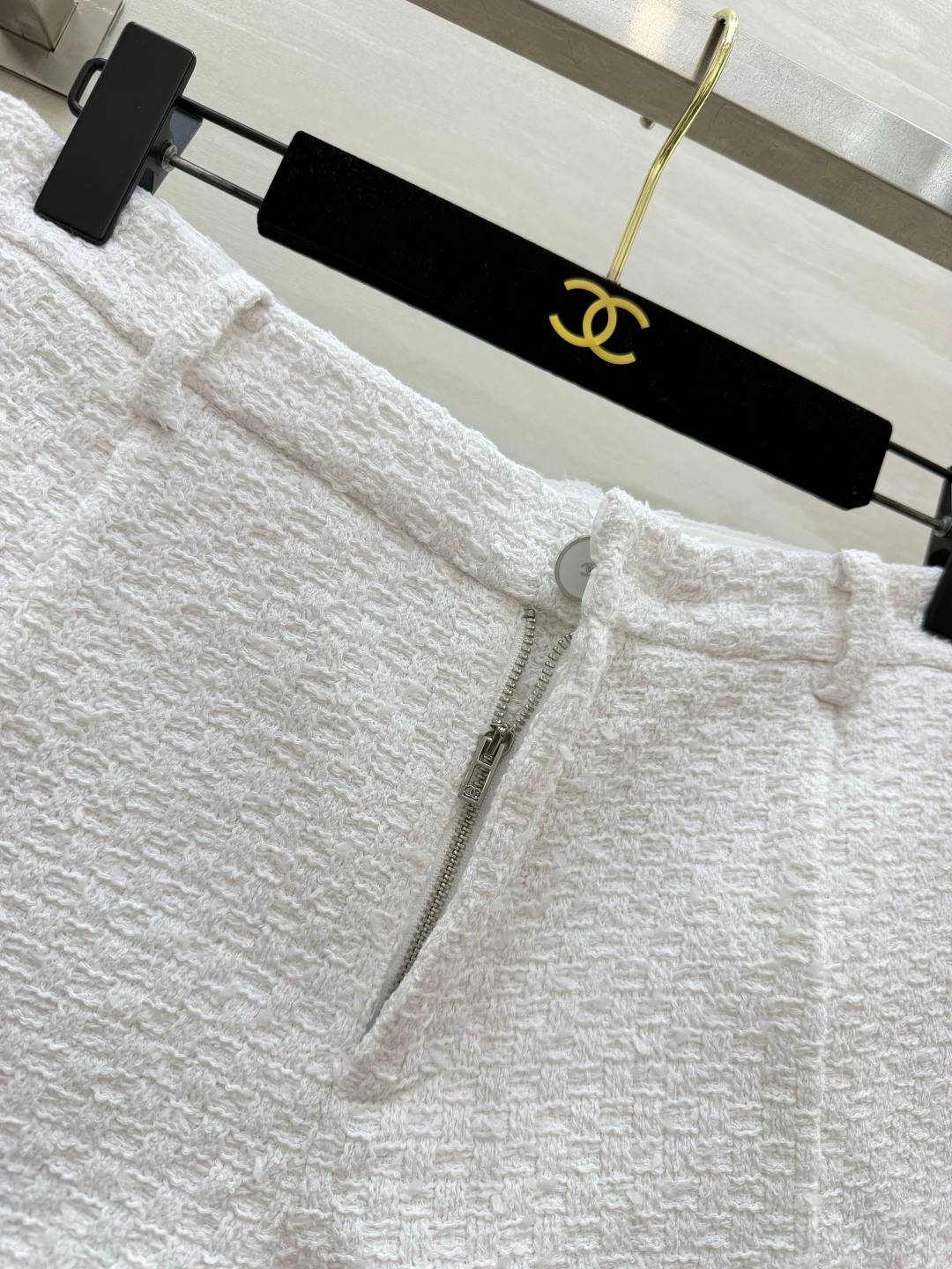 CHANEL シャネル ショーツ ツイード 高腰 レディース ホワイト