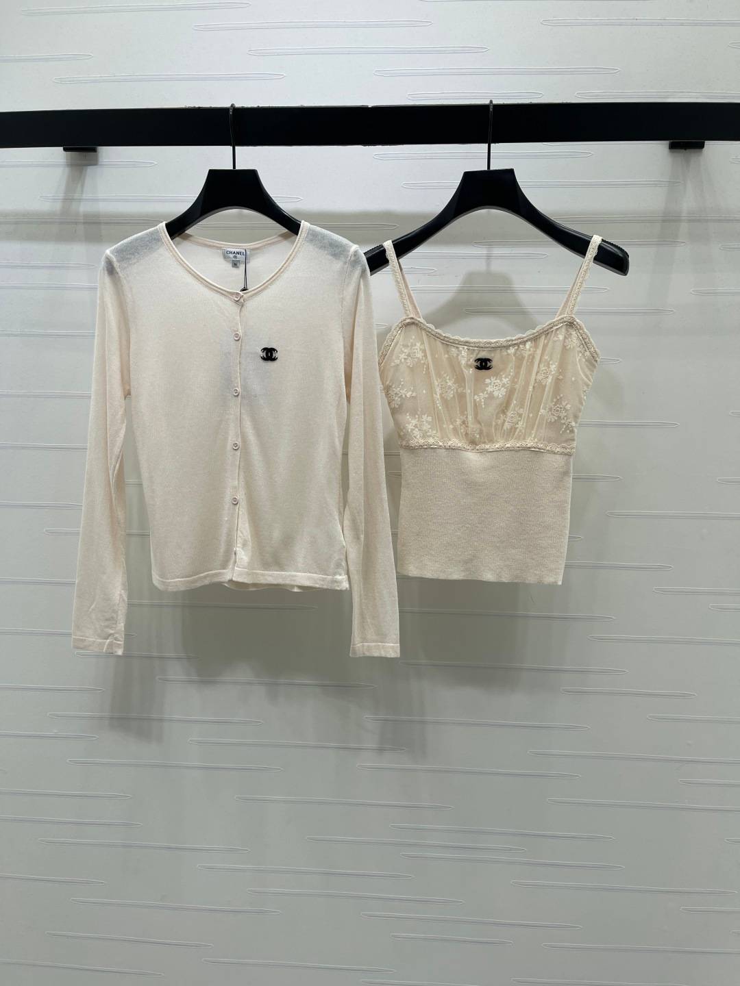 CHANEL シャネル セットアップ ニット トップス レディース ベージュ