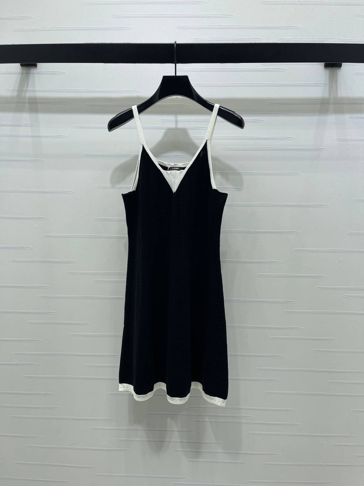CHANEL シャネル ベスト Vネック レイヤード ブラック