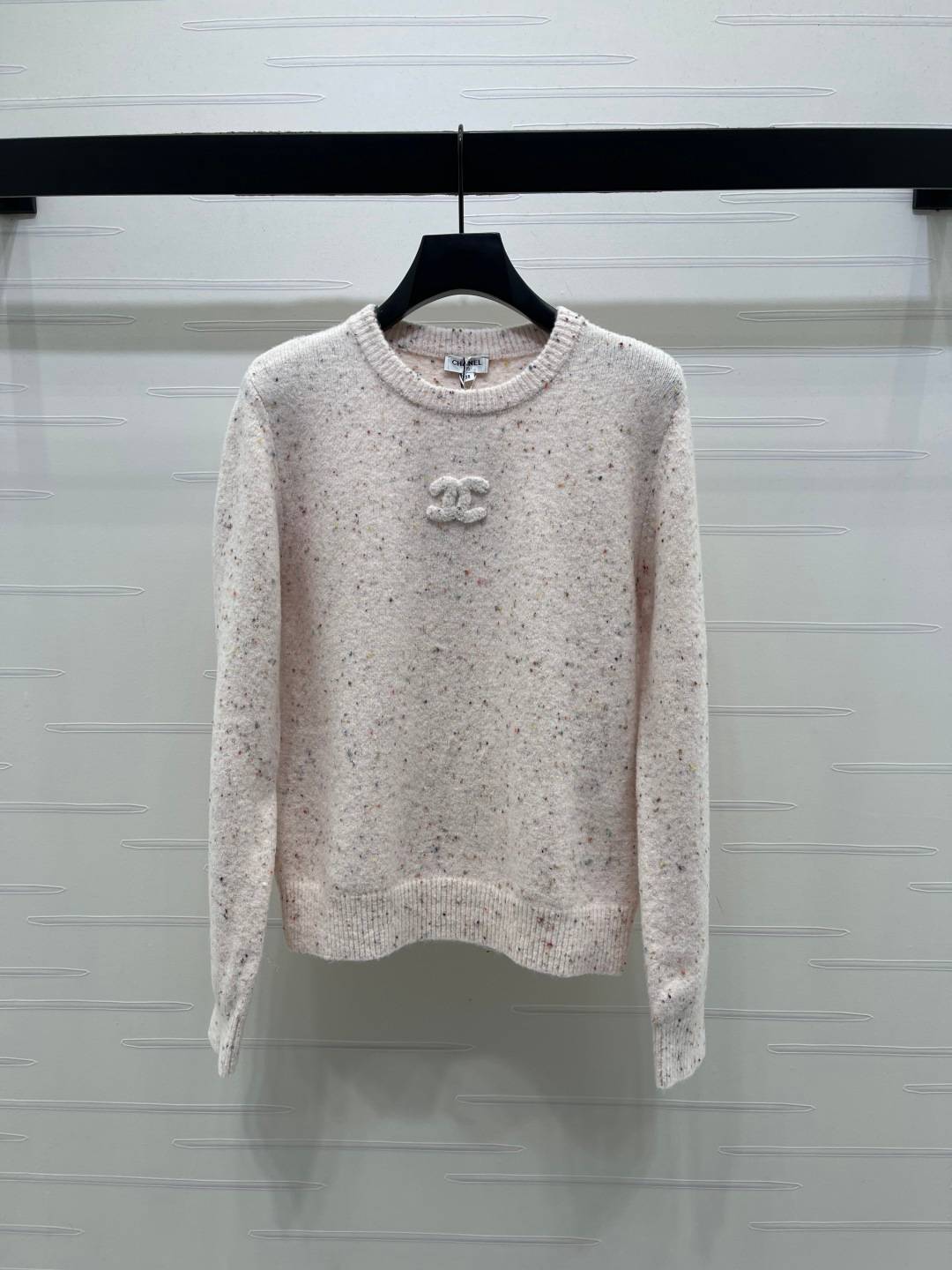 CHANEL シャネル ニット 長袖 クルーネック ベージュ