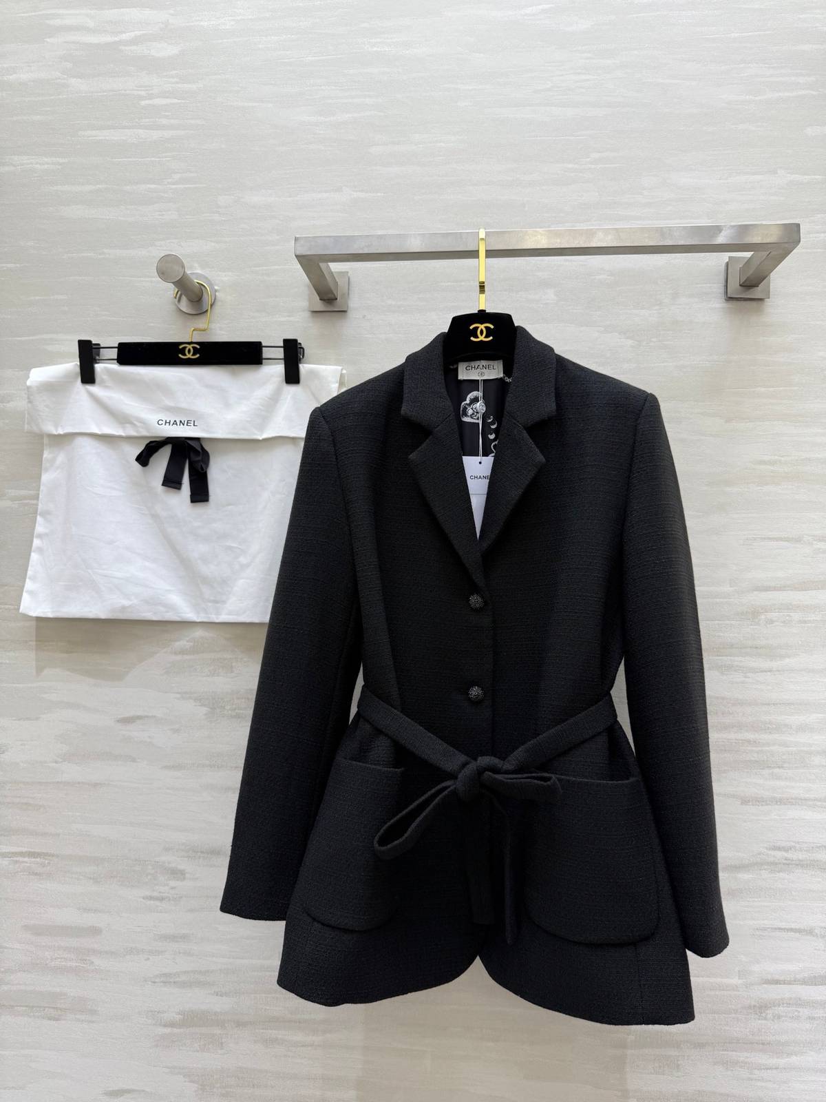 CHANEL シャネル ジャケット 通勤 秋冬 レディース ブラック