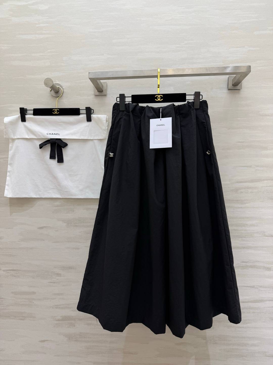 CHANEL シャネル ワイドパンツ イージーパンツ ロング ブラック