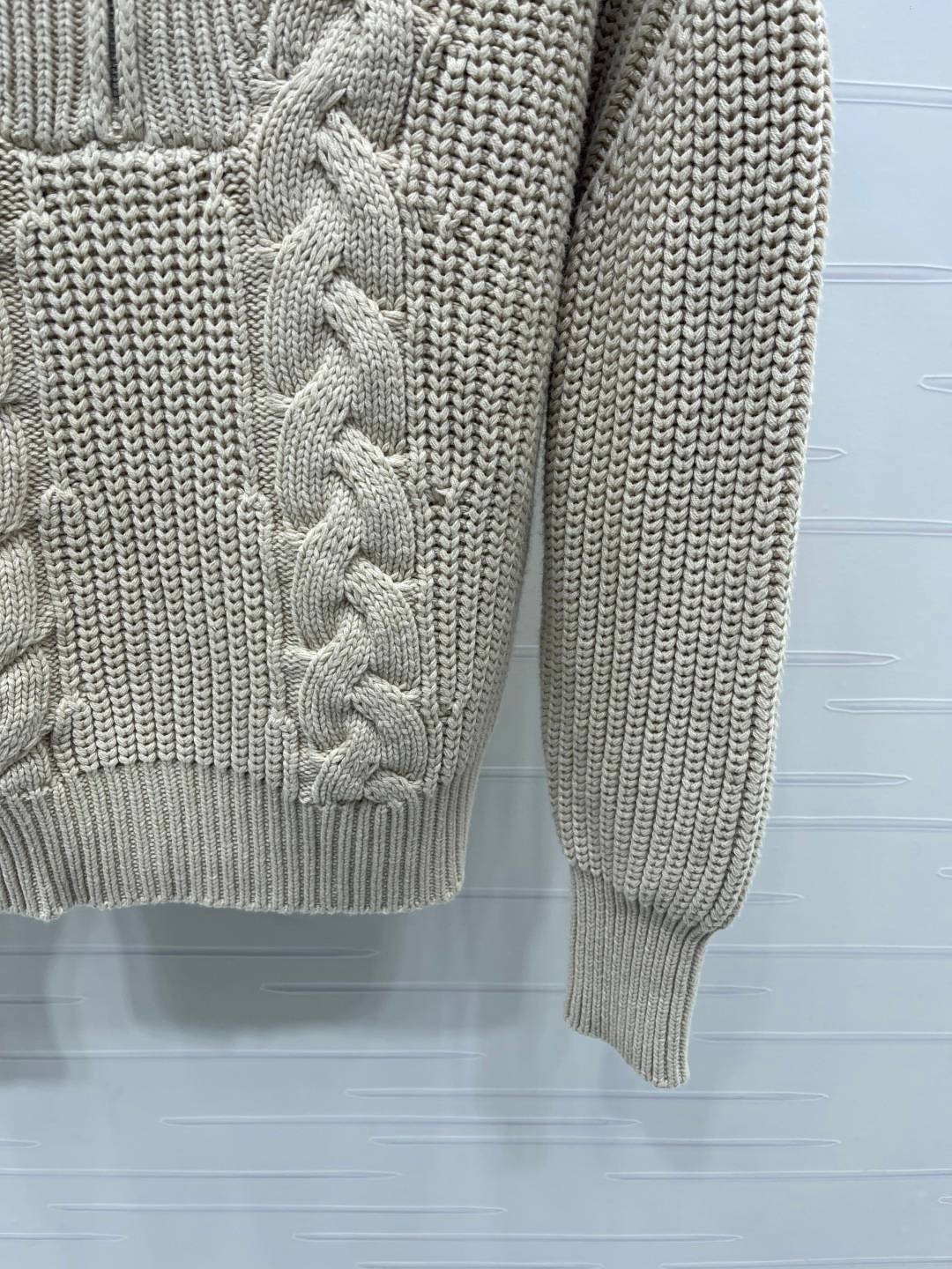 CHANEL シャネル 半襟 長袖 編み柄 襟付き ベージュ ネイビー ピンク