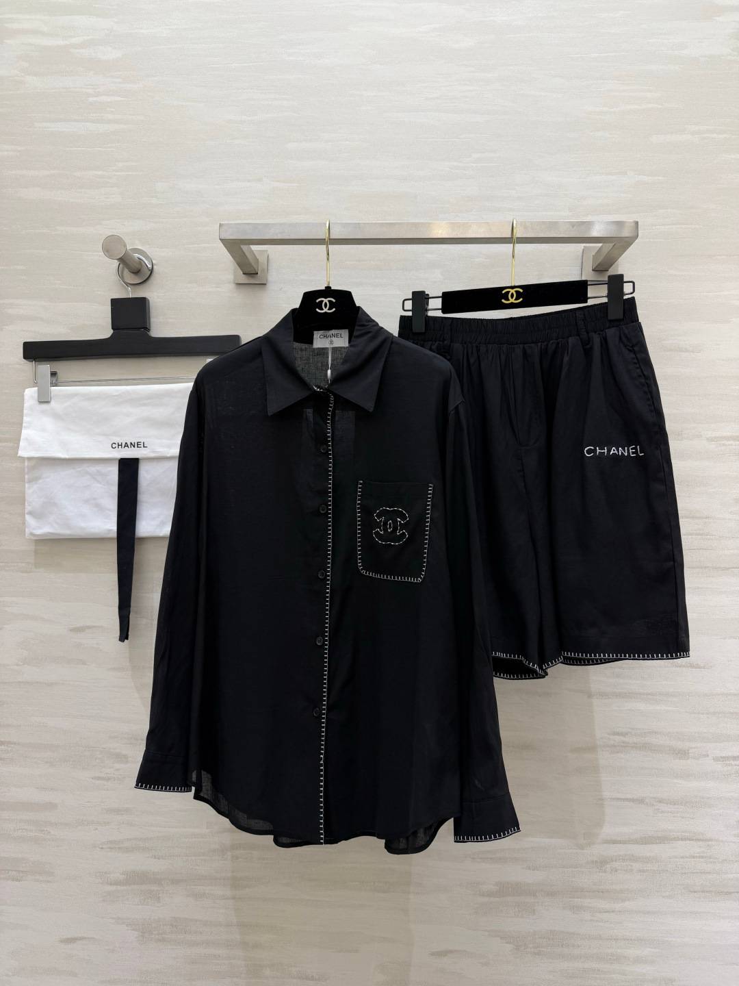 CHANEL シャネル セットアップ ツーピース カジュアル ブラック