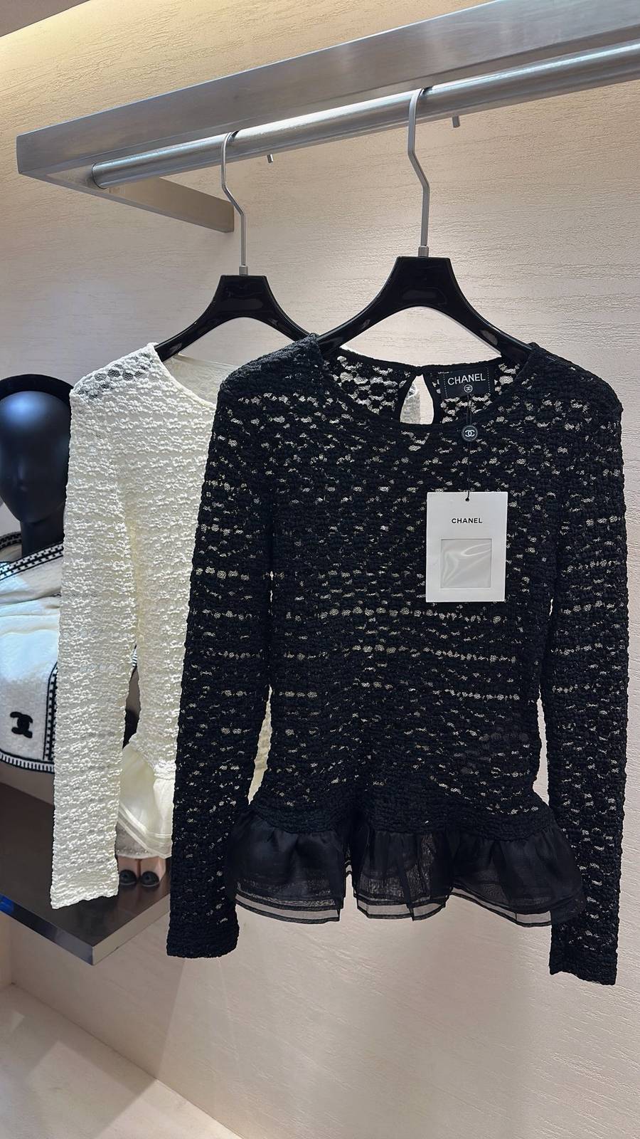 CHANEL シャネル レディース ブルゾン 長袖 上品 ブラック ホワイト