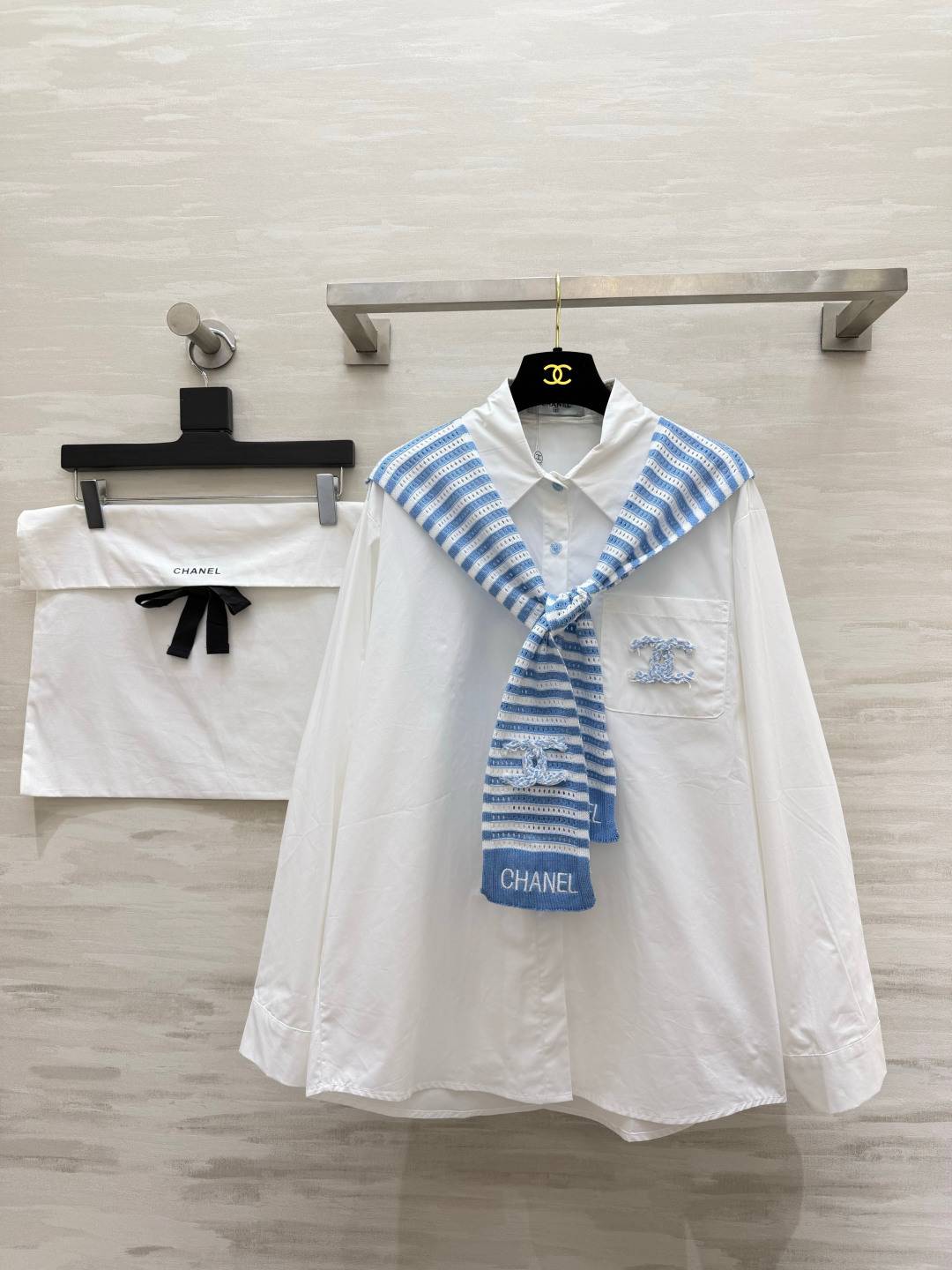CHANEL シャネル ツーピース レディース 通勤 カジュアル ホワイト