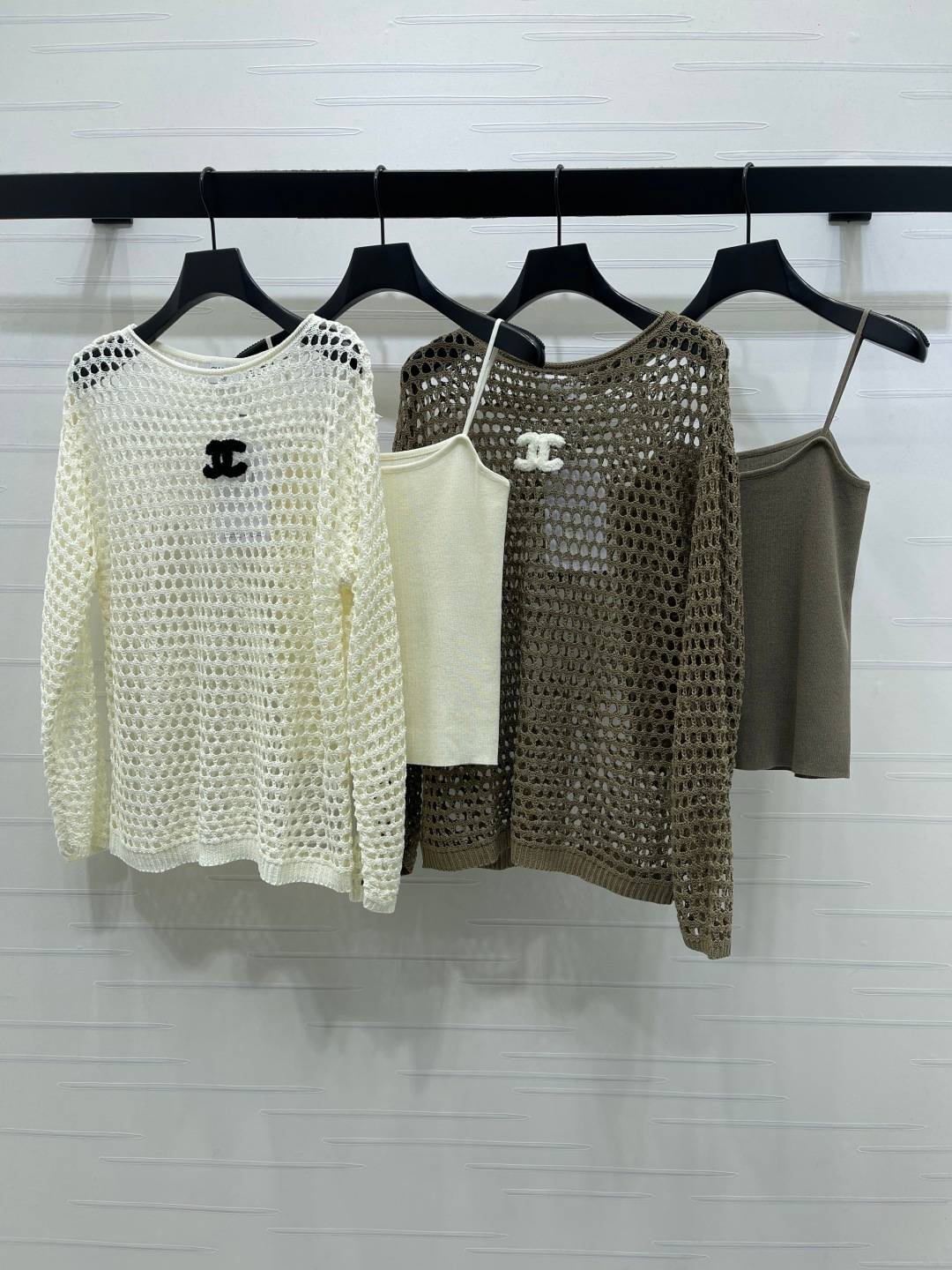 CHANEL シャネル ツーピース セットアップ レディース ブラック ベージュ