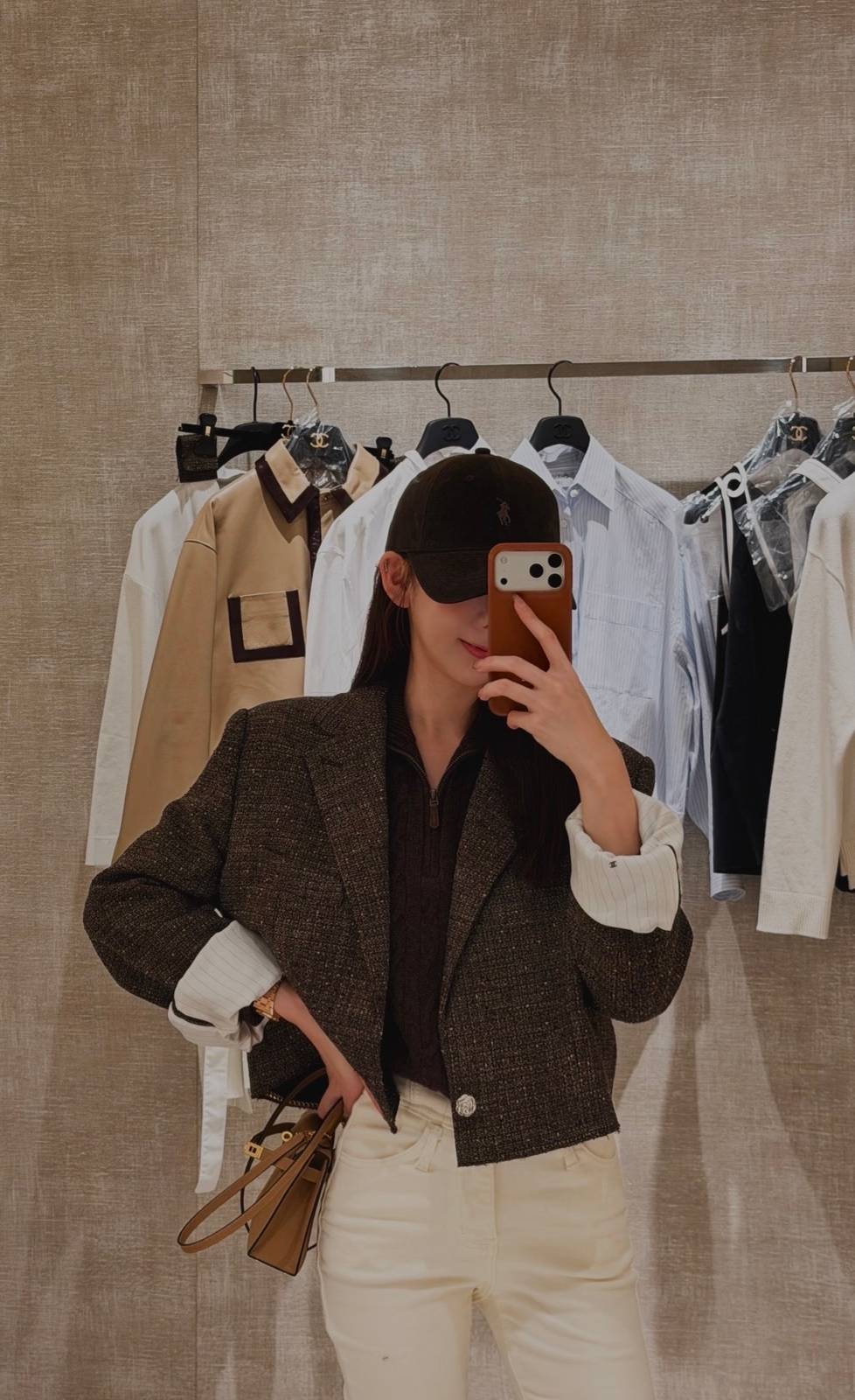 CHANEL シャネル セットアップ ジャケット パンツ スカート レディース 深棕