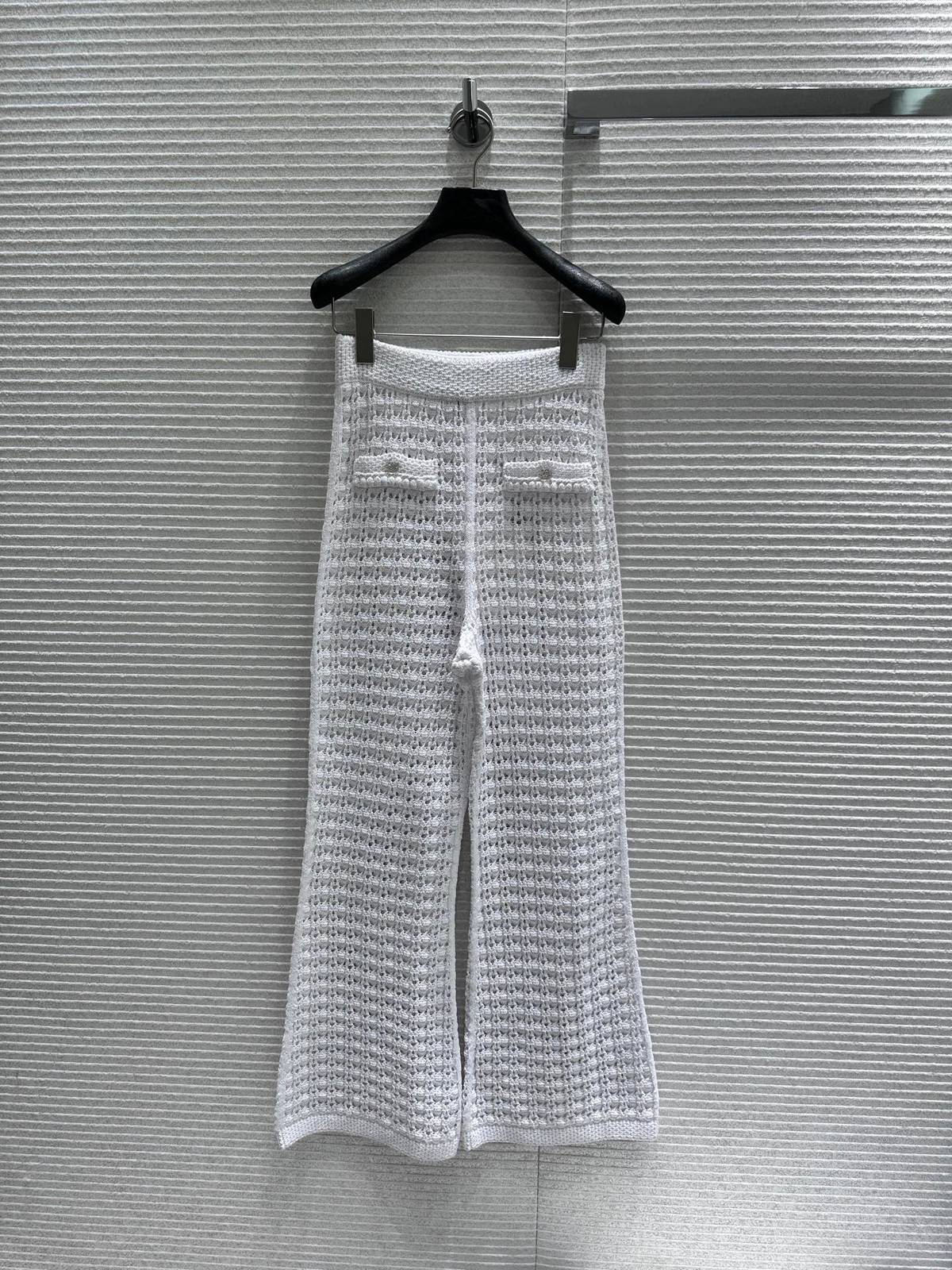 CHANEL シャネル ワイドパンツ ワイド ロング ホワイト