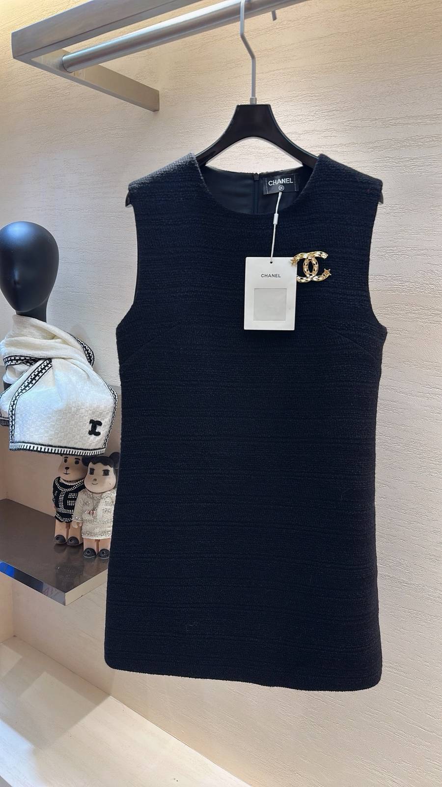 CHANEL シャネル ノースリーブ プルオーバー ブラック
