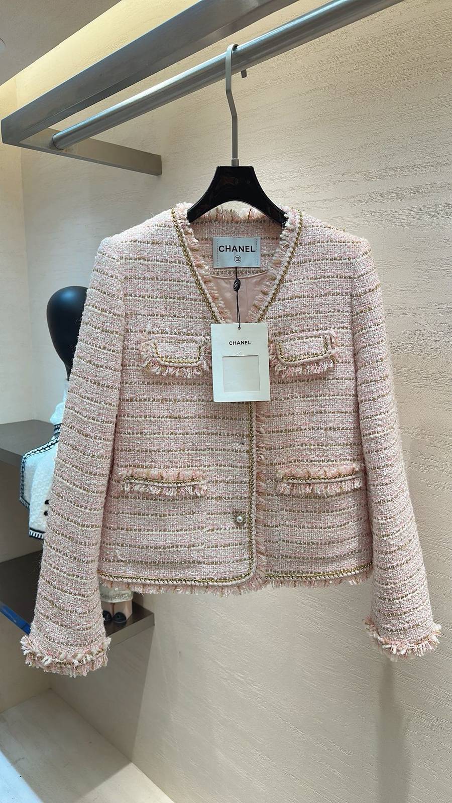 CHANEL シャネル ブラウス 長袖 ピンク