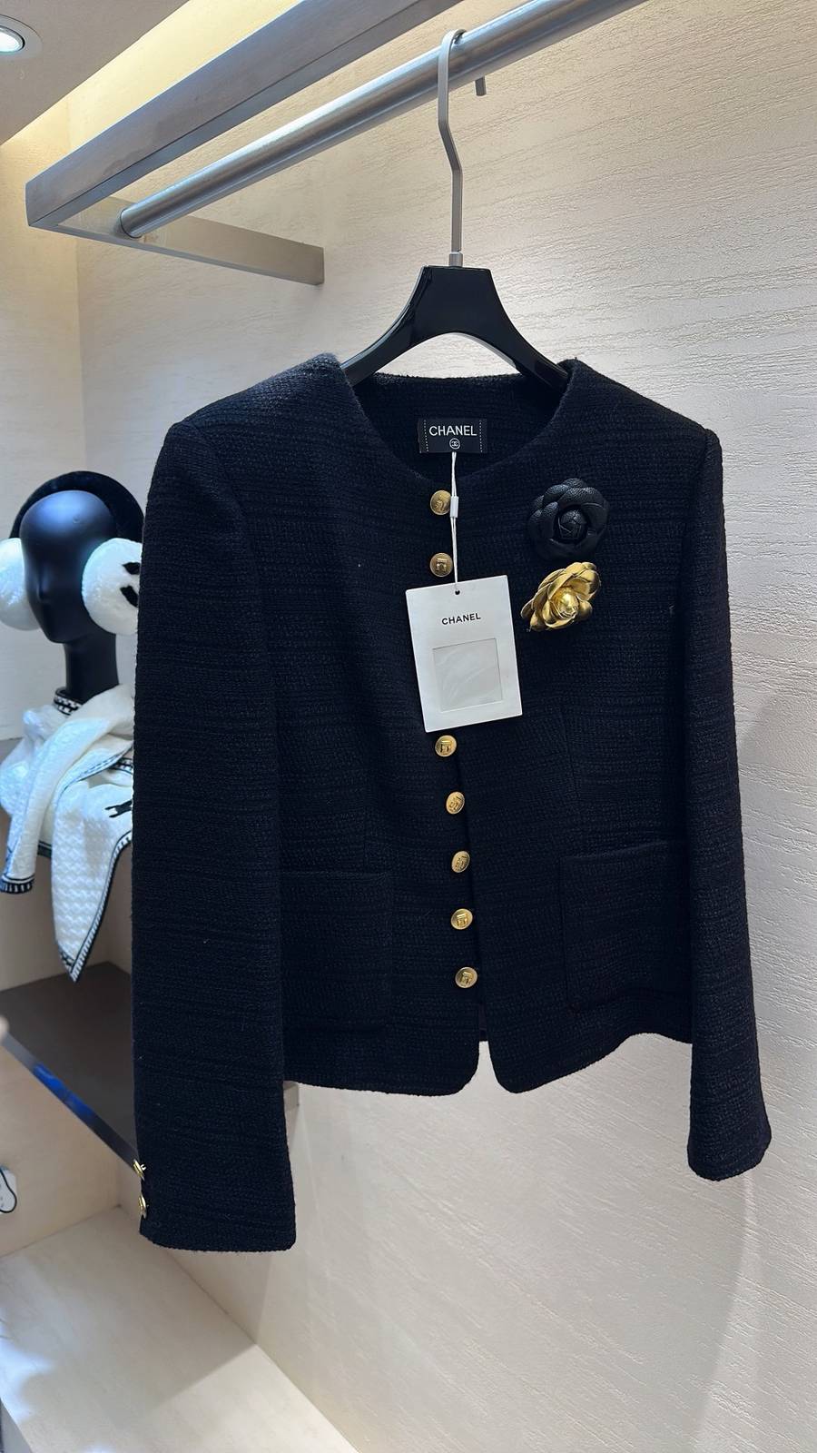 CHANEL シャネル ブラウス 長袖 通勤 ブラック