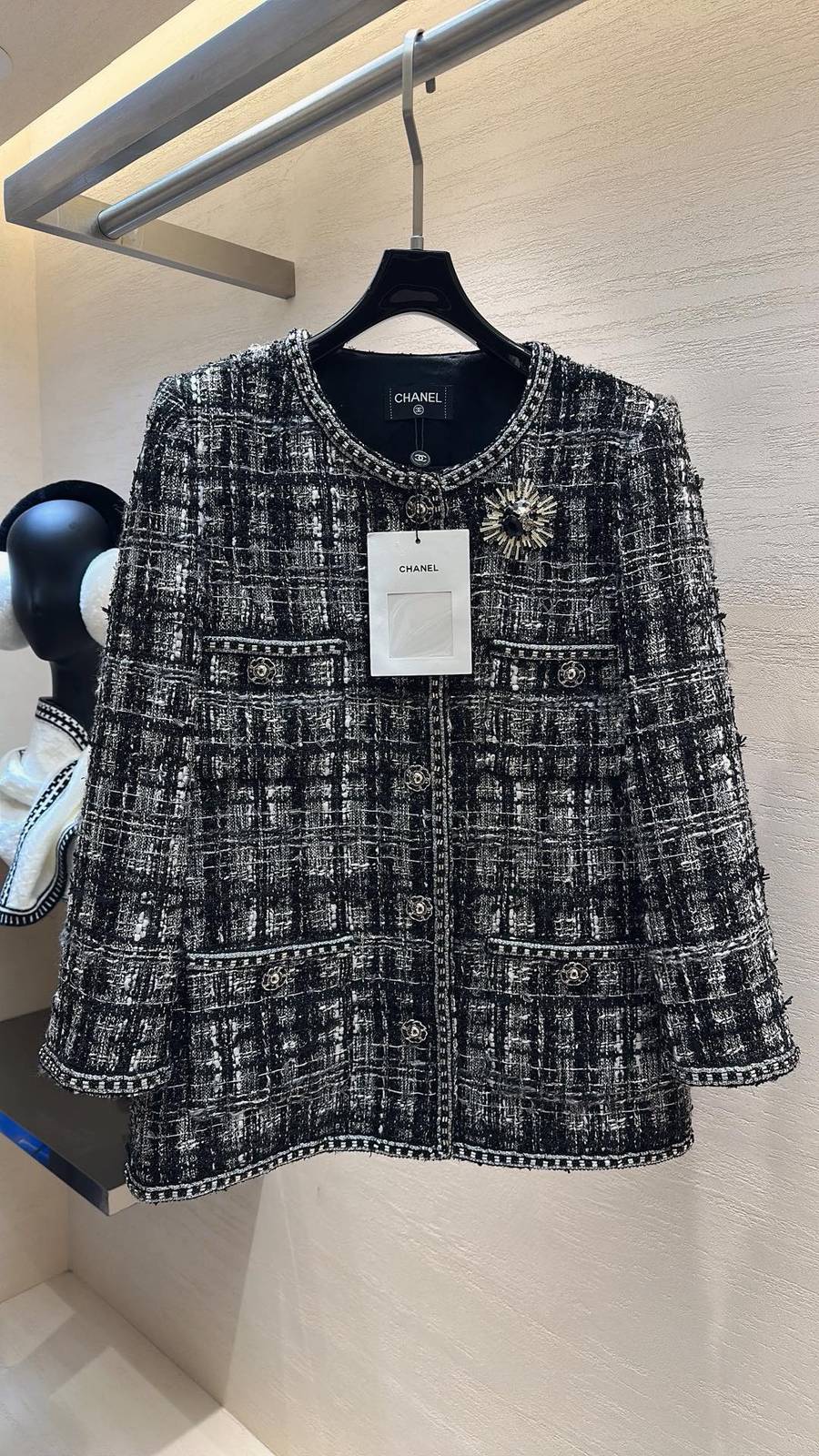 CHANEL シャネル ブラウス 長袖 ブラック