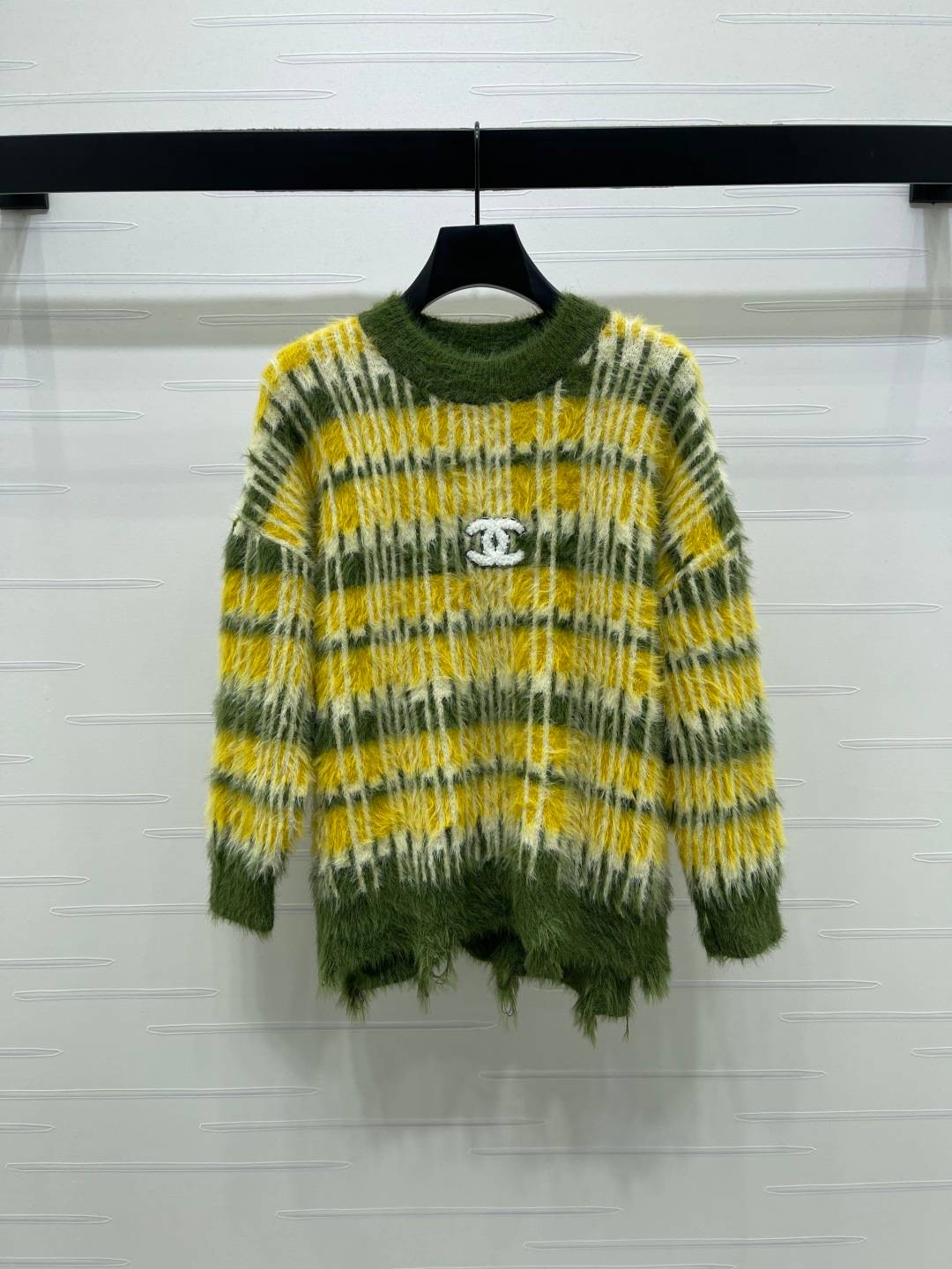 CHANEL シャネル ニットセーター クルーネック ロゴ レディース マルチカラー