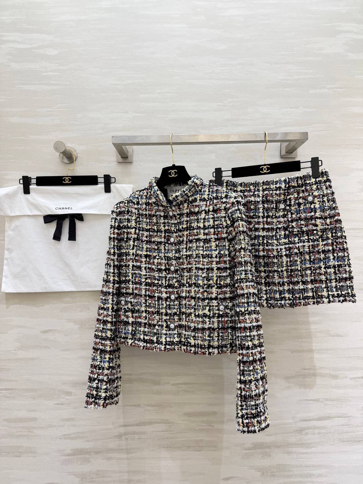 CHANEL シャネル ツイードジャケット ショート丈 マセモミクス