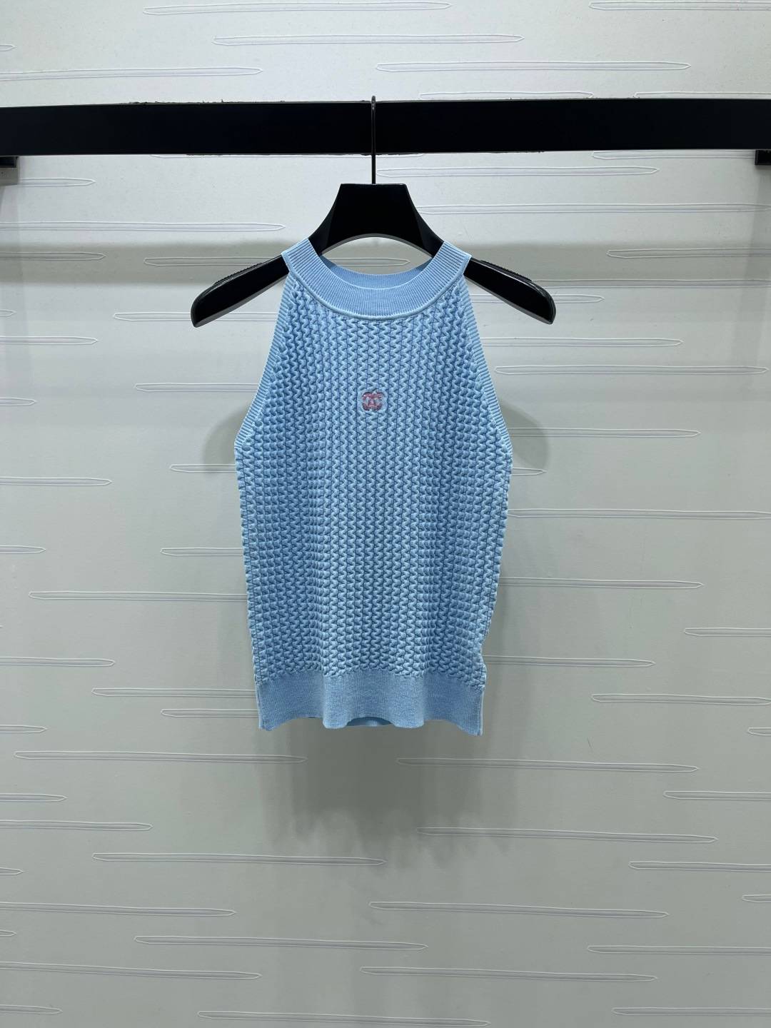 CHANEL シャネル ジレ ロゴ ショート丈 ベージュ