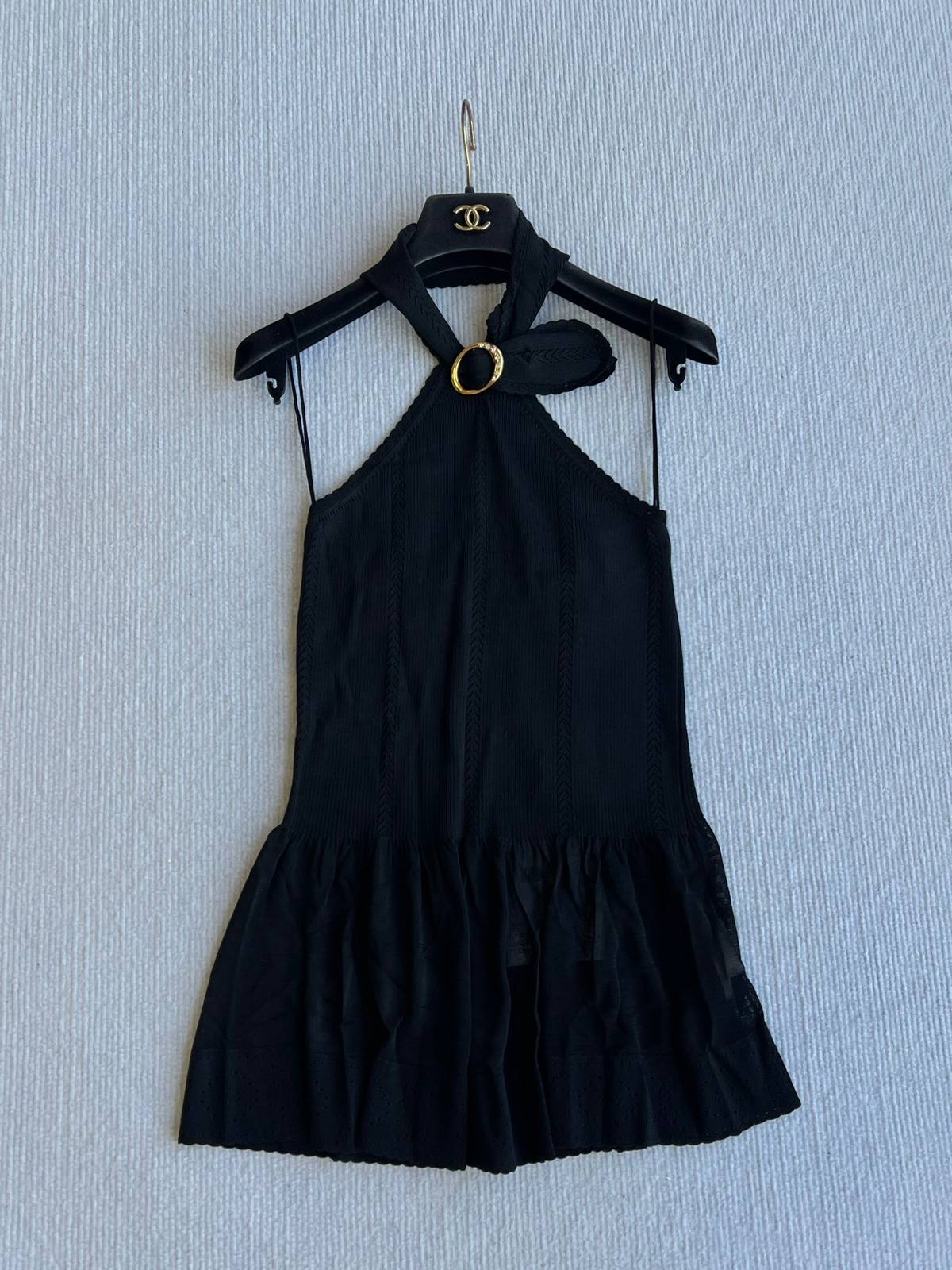 CHANEL シャネル ノースリーブトップス レディース 黒