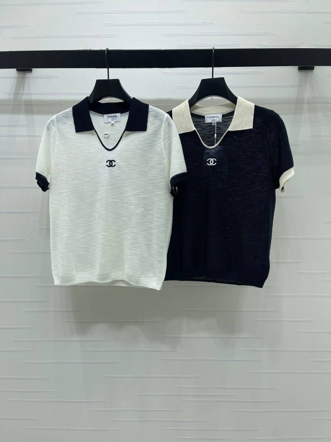 CHANEL シャネル ニットジャケット ニット 半袖 ブラック ベージュ