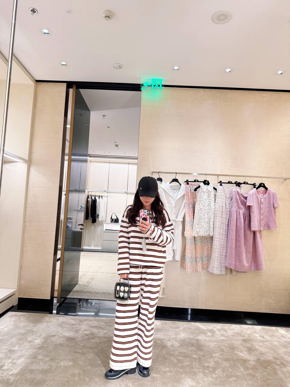 CHANEL シャネル 26C カジュアルパンツ ワイド ロング ホワイトブラウン