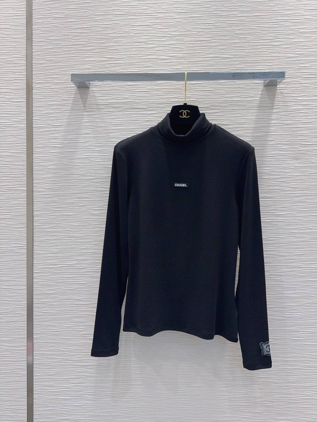 CHANEL シャネル 長袖 プルオーバー クルーネック 黒