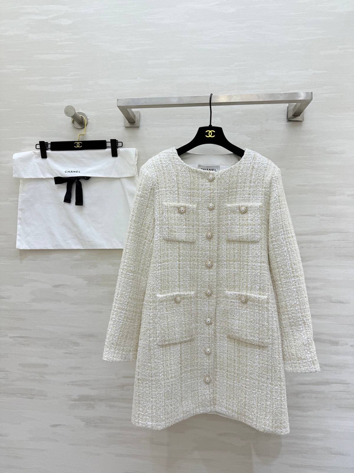 CHANEL シャネル ツイードジャケット レディース ベージュ