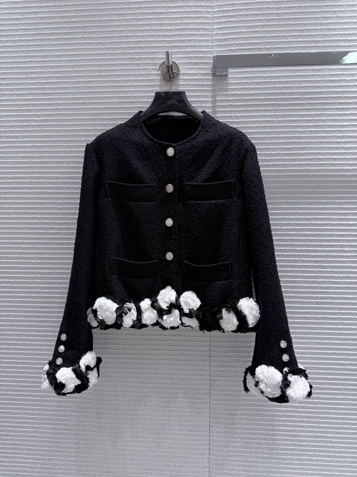 CHANEL シャネル ツイードジャケット レディース ブラック