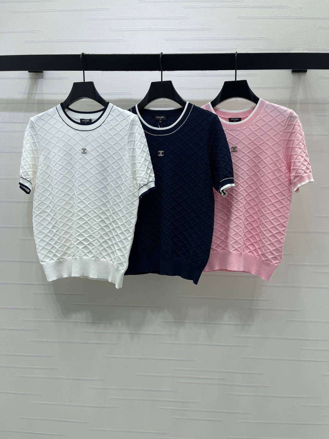 CHANEL シャネル ニットカーディガン ロング丈 クルーネック ホワイト