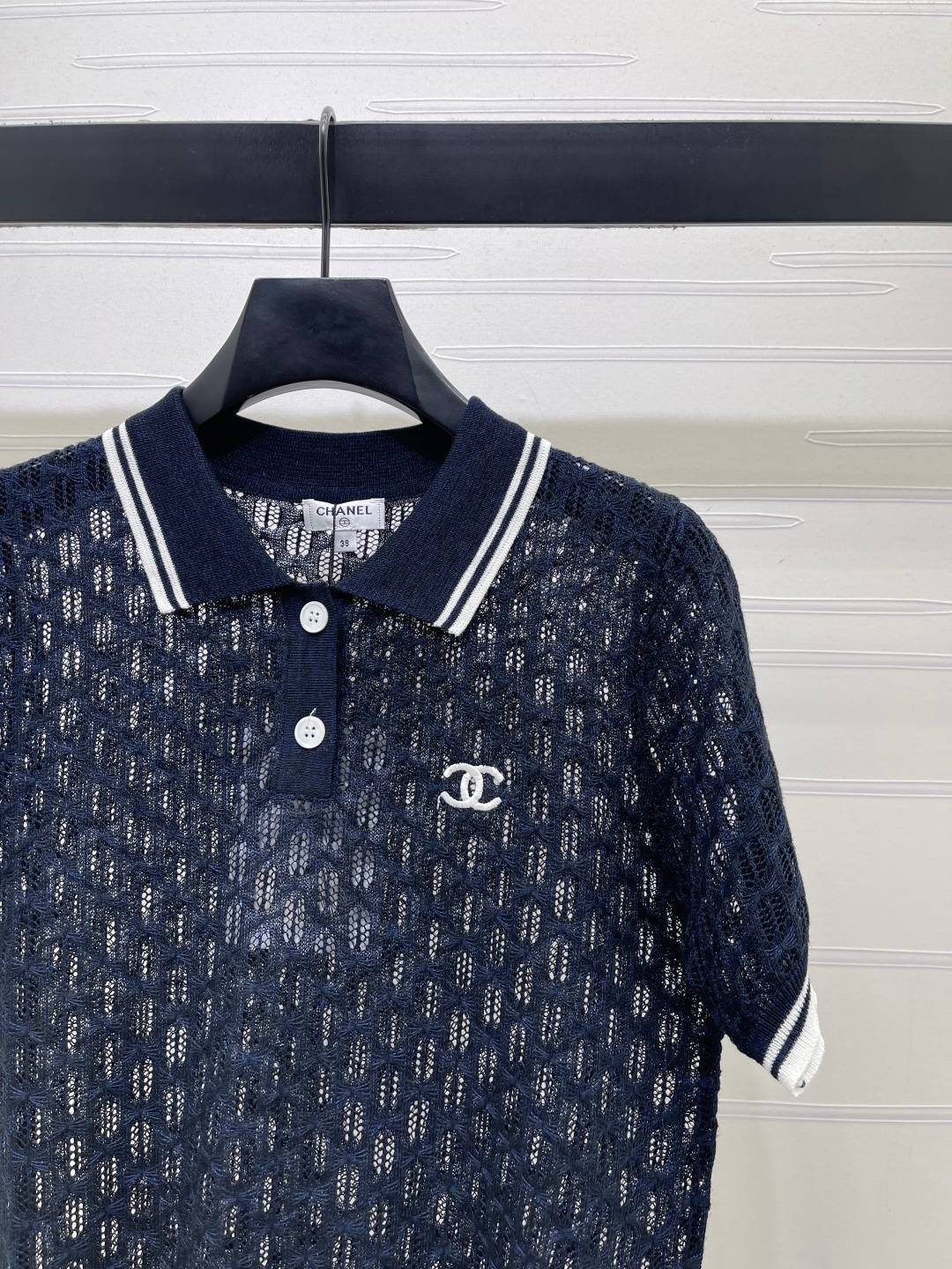 CHANEL シャネル ニットカーディガン 半袖 レディース ブラック