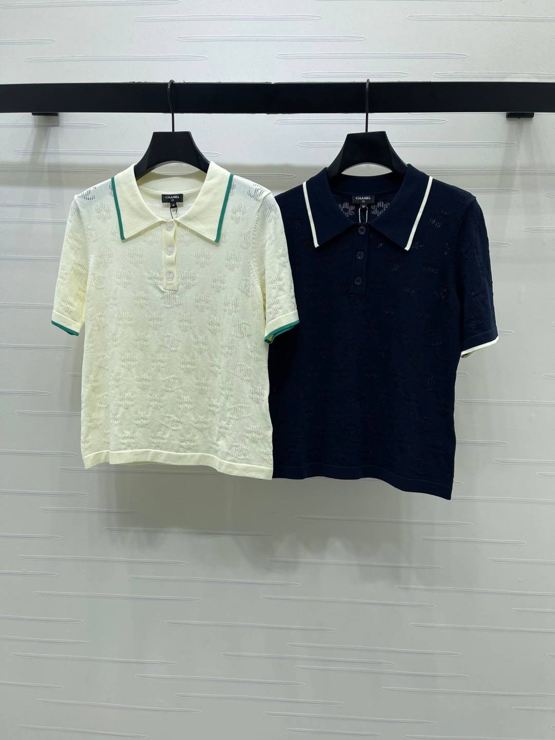 CHANEL シャネル ニットジャケット 半袖 レディース ブラック ベージュ
