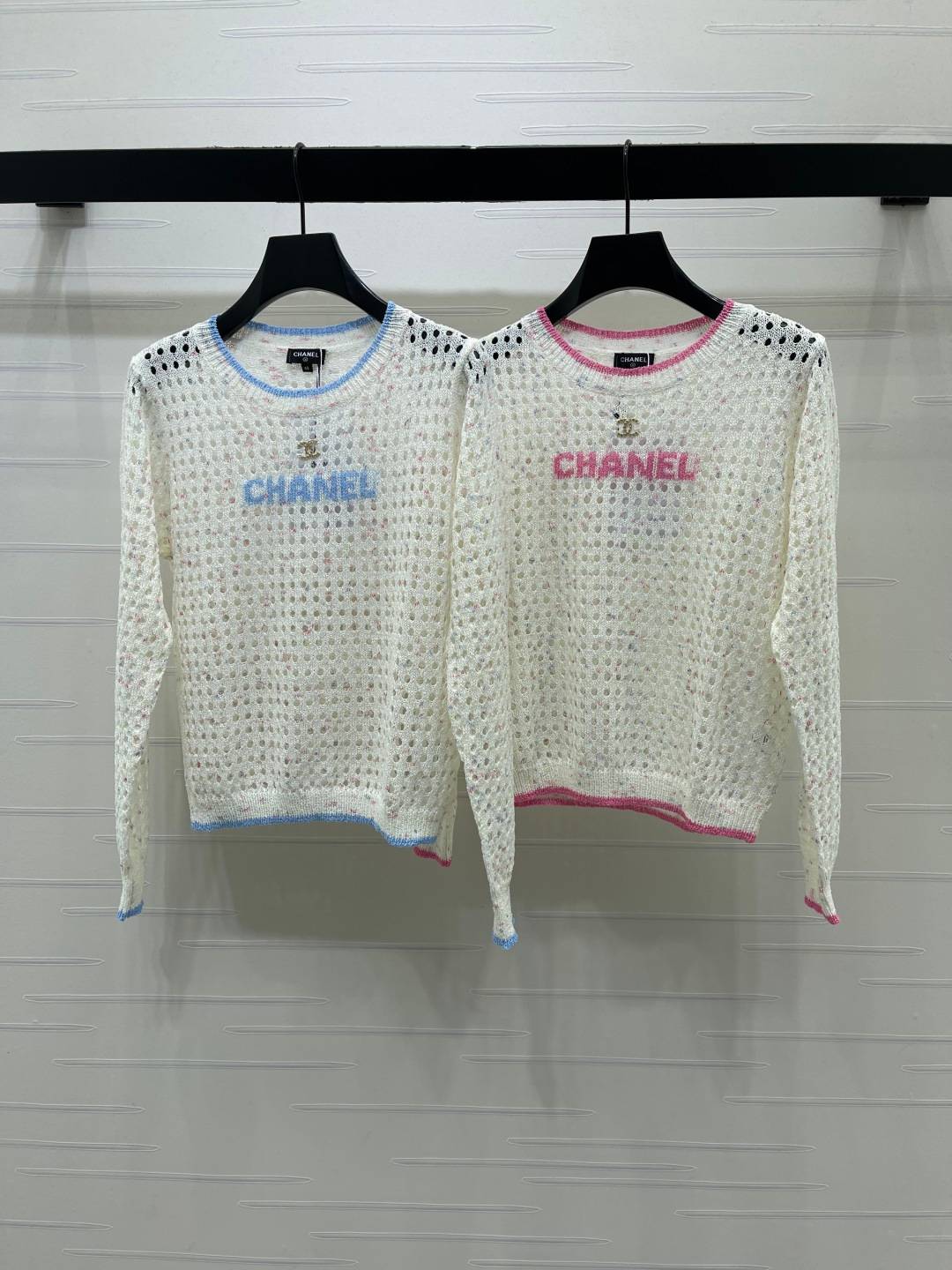 CHANEL シャネル ニットカーディガン 長袖 クルーネック ブラック