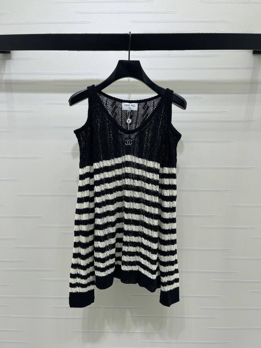 CHANEL シャネル ニットカーディガン リブニット 長袖 ブラック