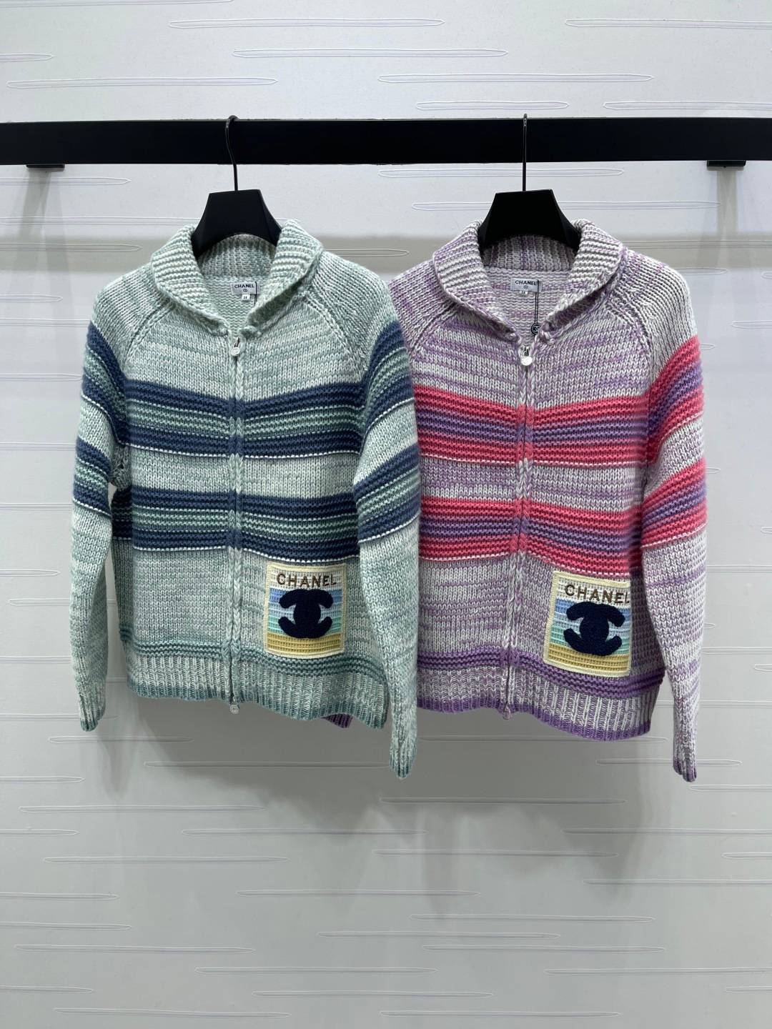 CHANEL シャネル ニットカーディガン 長袖 ボタン ブラック