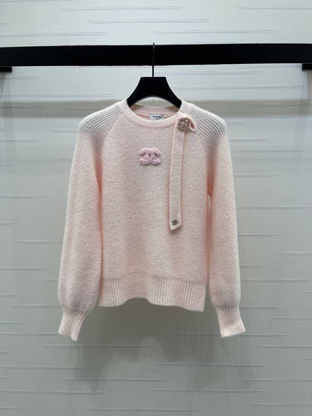 CHANEL シャネル ニットカーディガン 長袖 ピンク