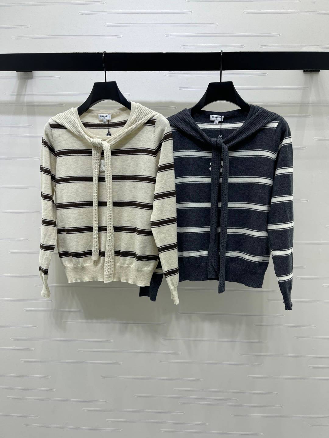 CHANEL シャネル ニットカーディガン 長袖 リブニット ブラック