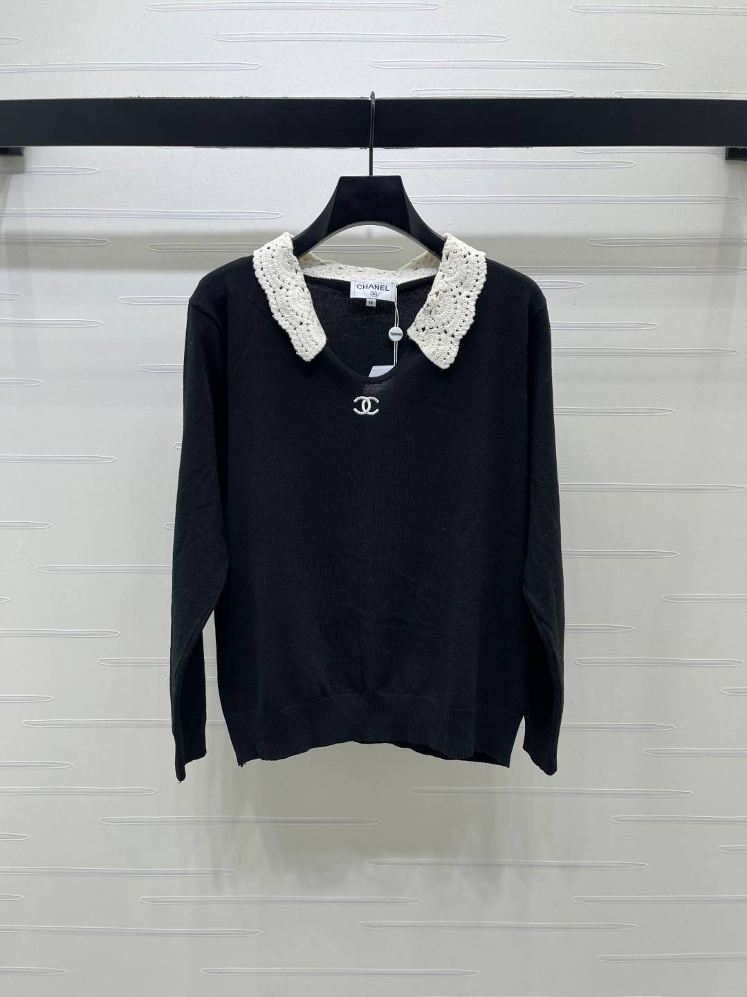CHANEL シャネル ニットジャケット 長袖 レディース ブラック