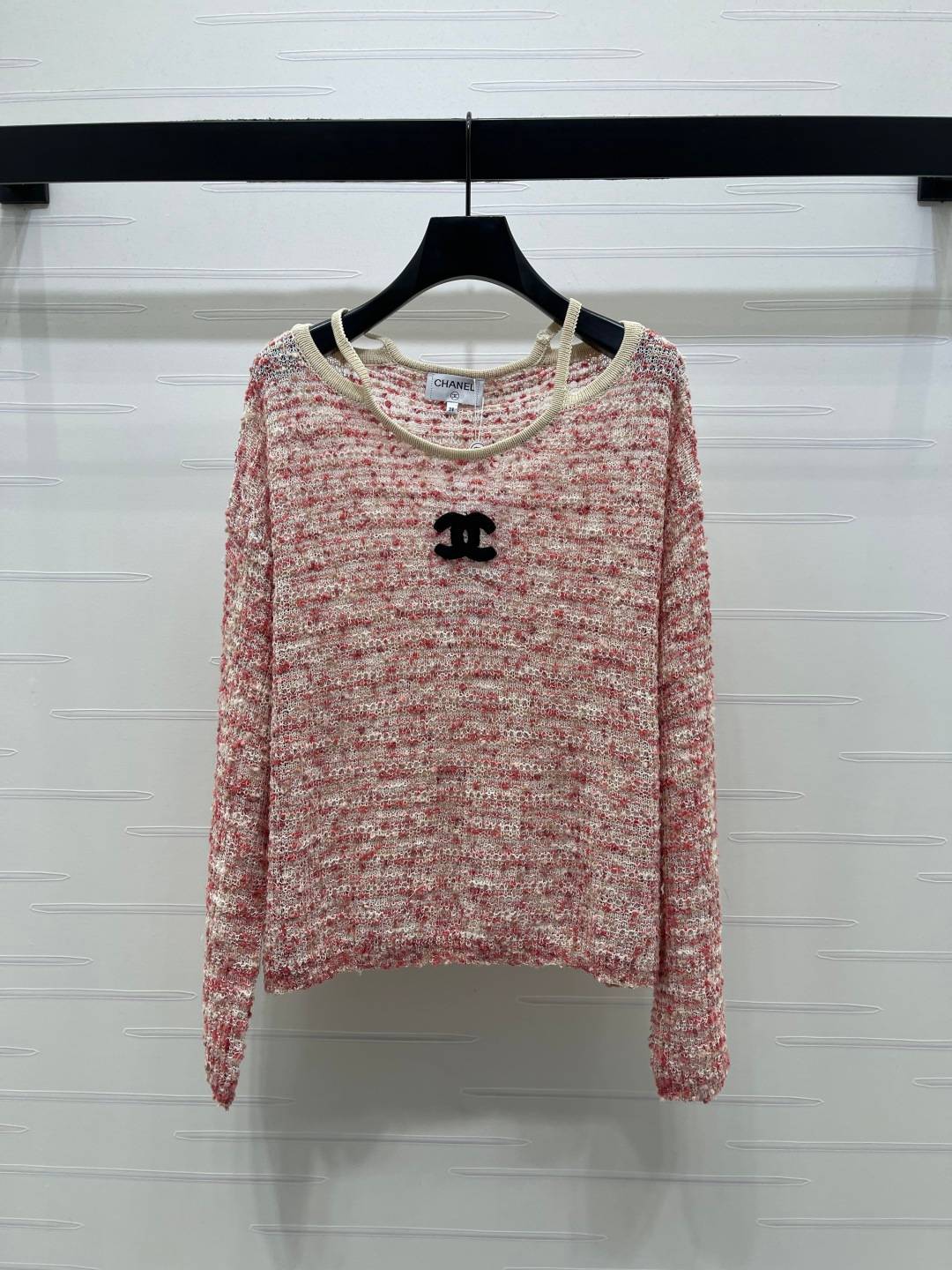 CHANEL シャネル ニットカーディガン 長袖 レディース ピンク